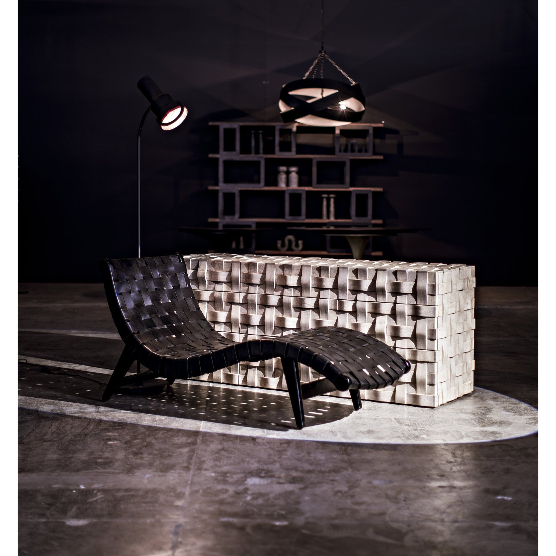 Orion Pendent by Noir in antique brass. Made from metal in a modern style.