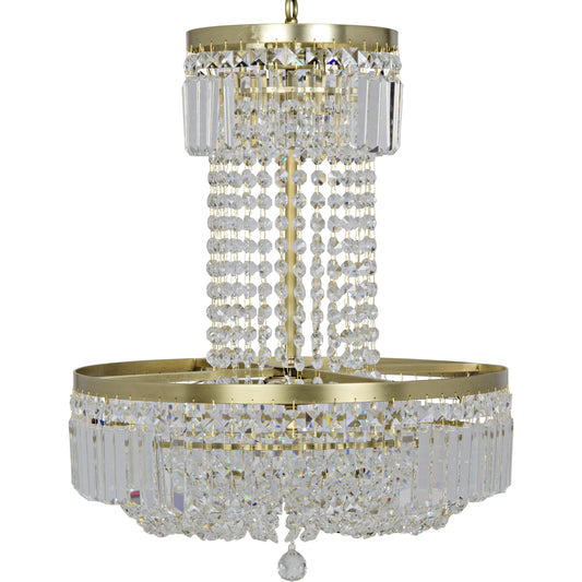 St. Petersburg Chandelier by Noir in antique brass. Made from metal, glass in a traditional style.
