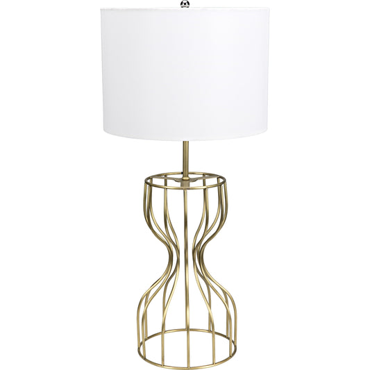 Perry Table Lamp by Noir in antique brass. Made from metal in a transitional style.