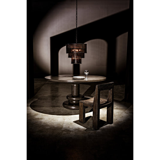 Arena Pendant by Noir in antique brass. Made from metal in a modern style.