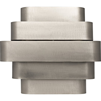 Baas Sconce by Noir in antique brass. Made from metal in a modern style.