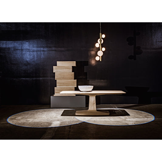 Orellana Chandelier by Noir in antique brass. Made from metal, glass in a modern style.