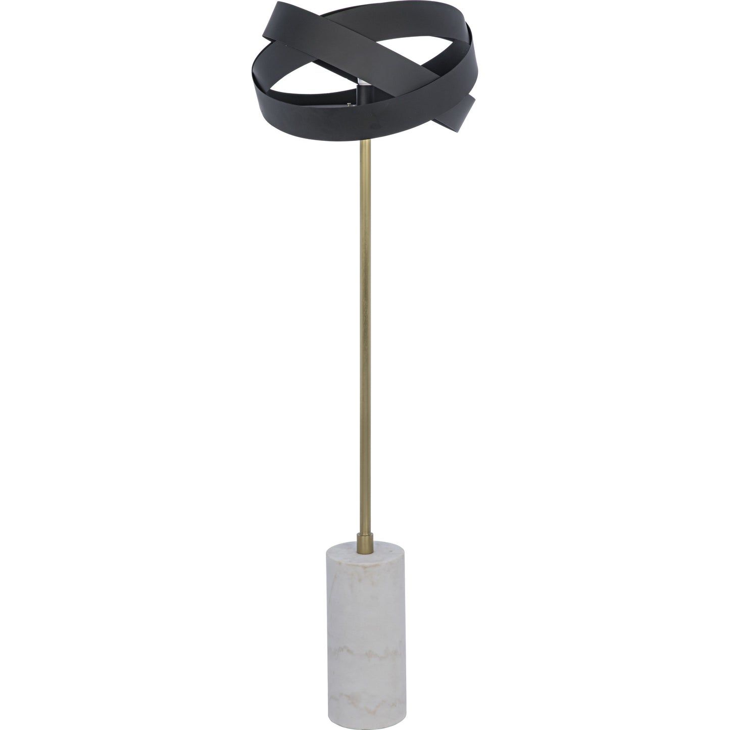 001 S-344233 | Primary Silo | Orion Floor Lamp by Noir in matte black. Made from metal, stone in a transitional style.
