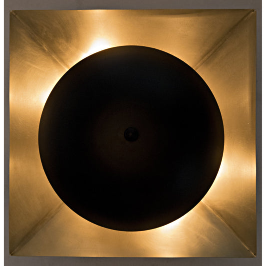Agila Sconce by Noir in brass. Made from metal in a modern style.