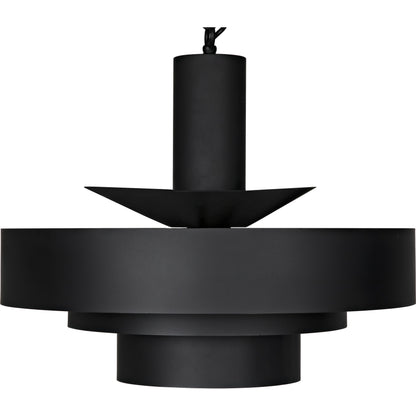 Parlor Pendant by Noir in black metal. Made from metal in a modern style.