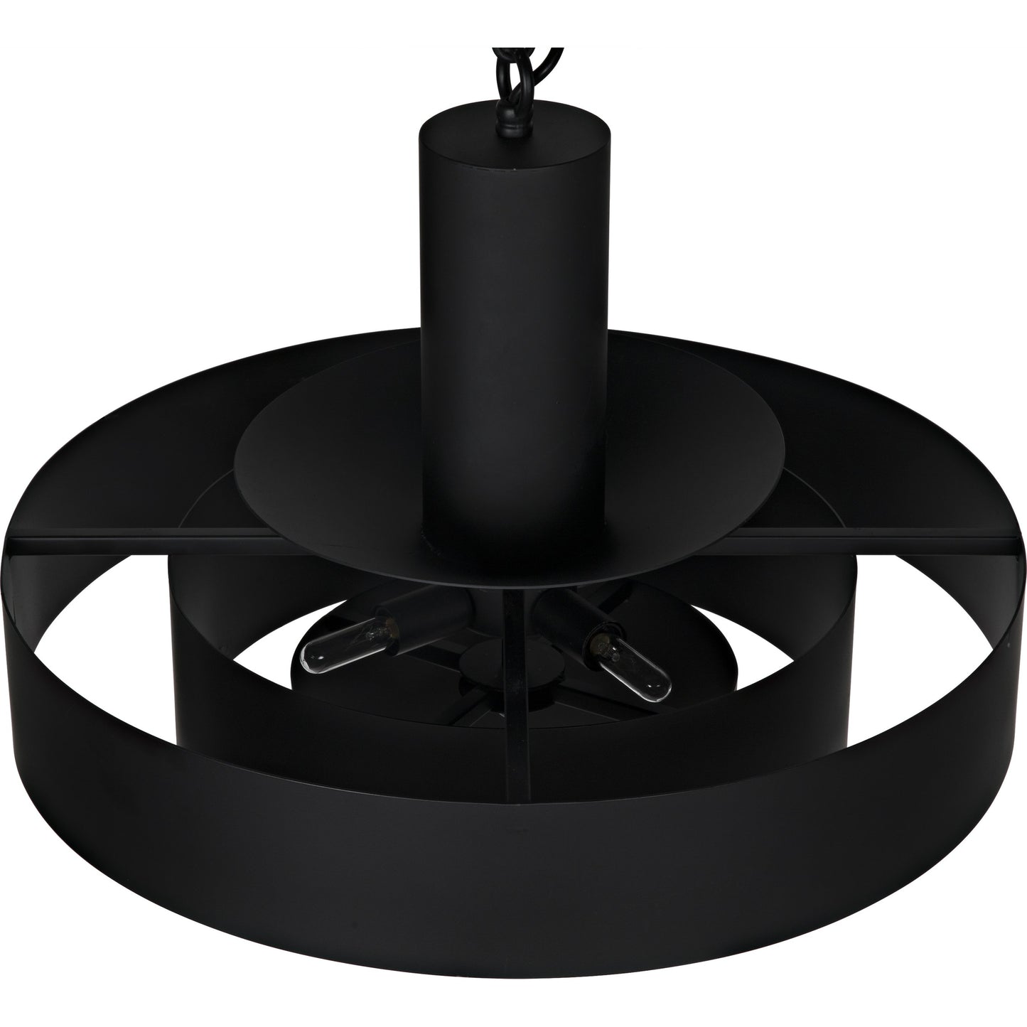 002 SR-783761 | Additional Silo | Parlor Pendant by Noir in black metal. Made from metal in a modern style.