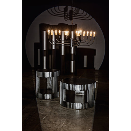 Claude Chandelier by Noir in black metal. Made from metal in a modern style.