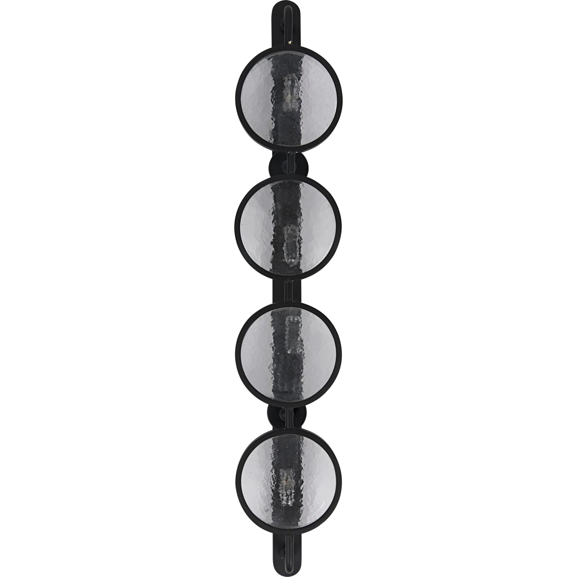 Ordo Sconce by Noir in black metal. Made from metal in a modern style.