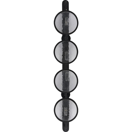 Ordo Sconce by Noir in black metal. Made from metal in a modern style.