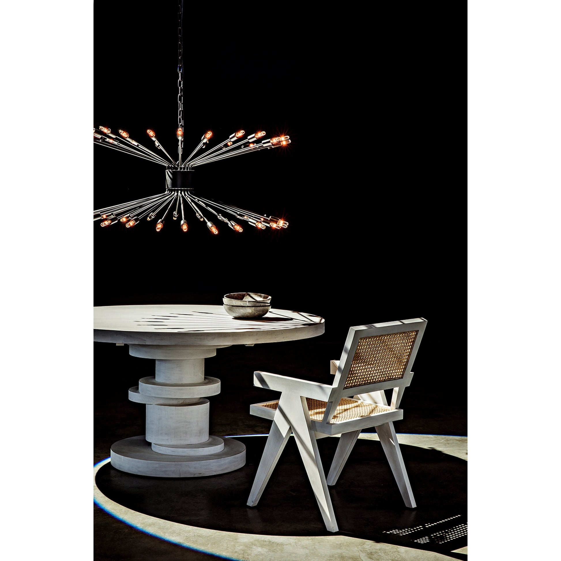 Lamberto Chandelier by Noir in black metal. Made from metal in a modern style.