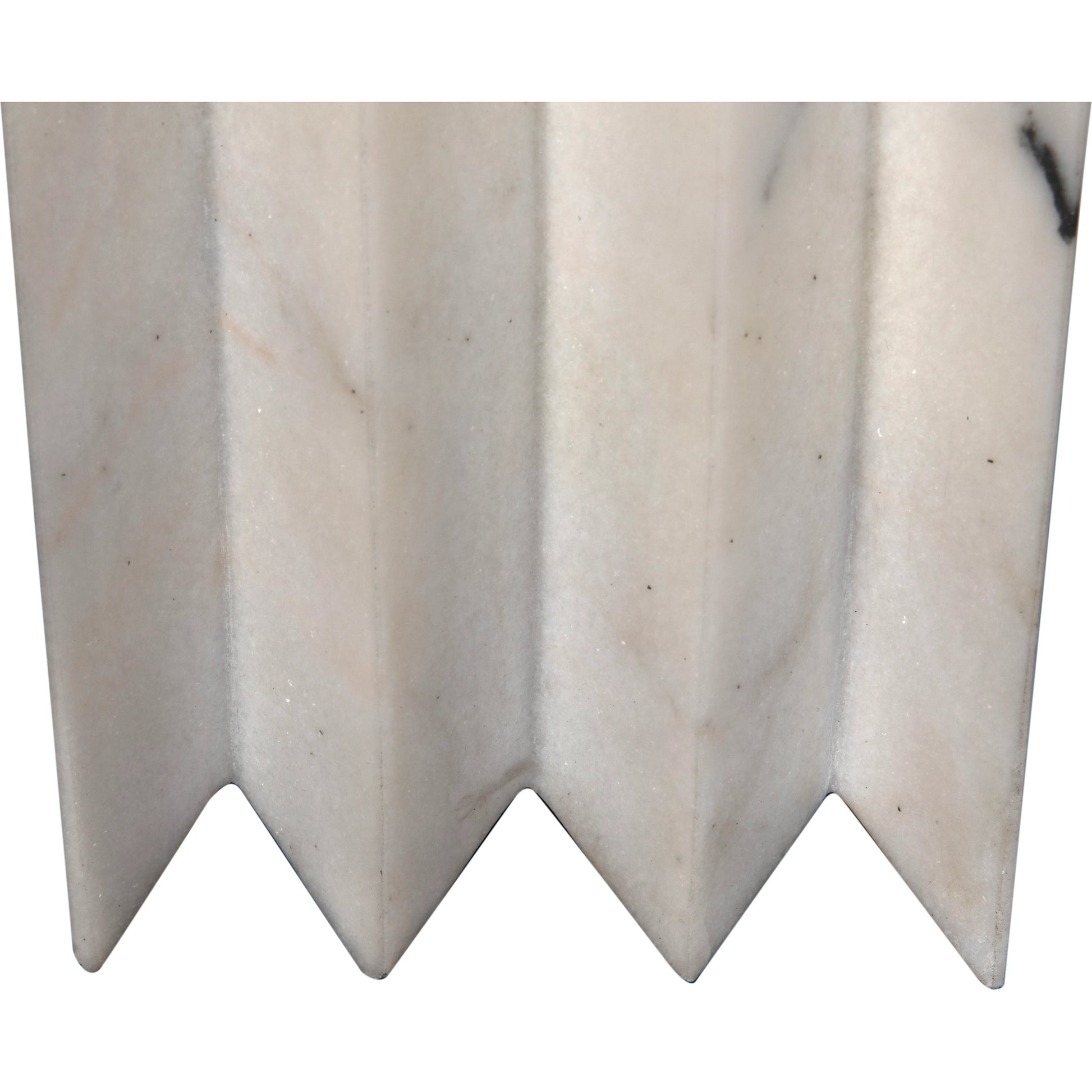 Jman Lamp by Noir in waxed white marble. Made from white marble with silk shade in a modern style.