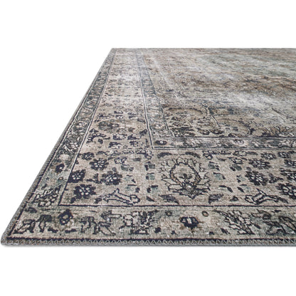 Layla LAY-06 Rug by Loloi in taupe, stone. Made from 100% polyester in a traditional style.