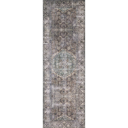 Layla LAY-06 Rug by Loloi in taupe, stone. Made from 100% polyester in a traditional style.