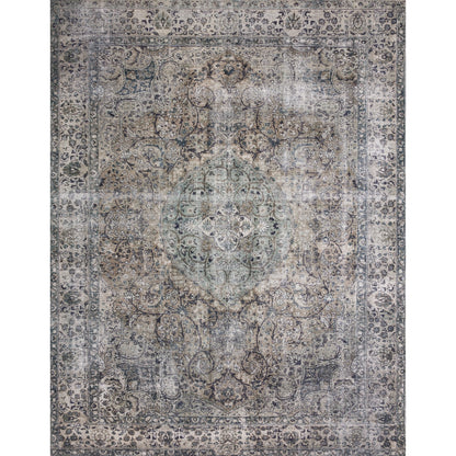 Layla LAY-06 Rug by Loloi in taupe, stone. Made from 100% polyester in a traditional style.