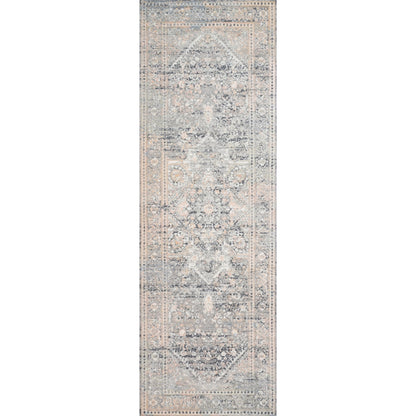 Lucia LUC-01 Rug by Loloi II in gray, sunset. Made from polypropylene, polyester in a traditional styl