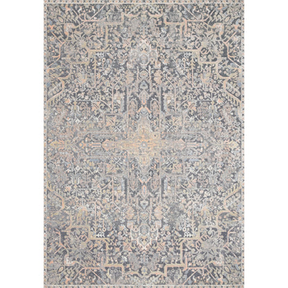Lucia LUC-02 Rug by Loloi II in charcoal, multi. Made from polypropylene, polyester in a traditional styl