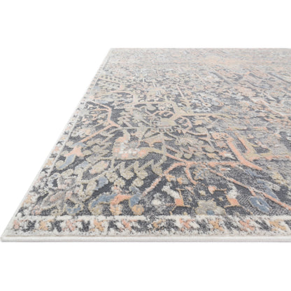 Lucia LUC-02 Rug by Loloi II in charcoal, multi. Made from polypropylene, polyester in a traditional style.