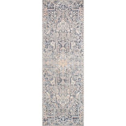 Lucia LUC-02 Rug by Loloi II in charcoal, multi. Made from polypropylene, polyester in a traditional s