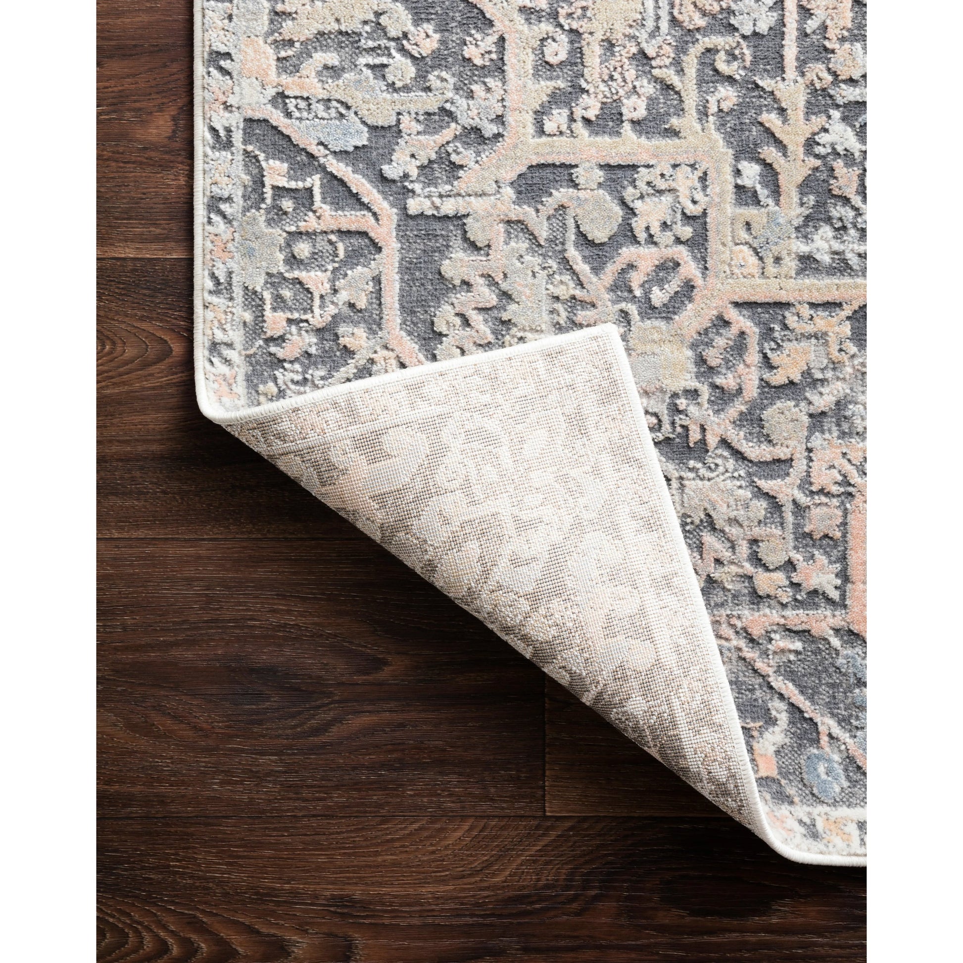Lucia LUC-02 Rug by Loloi II in charcoal, multi. Made from polypropylene, polyester in a traditional style.