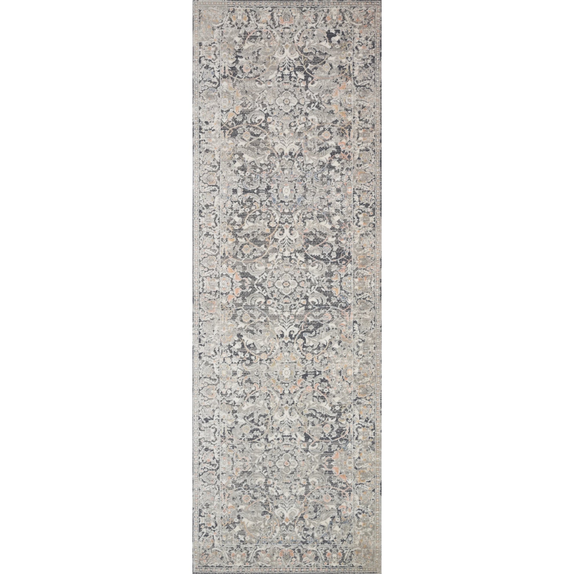 Lucia LUC-04 Rug by Loloi II in gray, mist. Made from polypropylene, polyester in a traditional style.