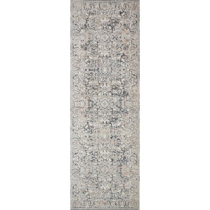 Lucia LUC-04 Rug by Loloi II in gray, mist. Made from polypropylene, polyester in a traditional style.