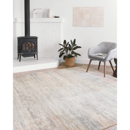 Lucia LUC-05 Rug by Loloi II in mist. Made from polypropylene, polyester in a modern style.