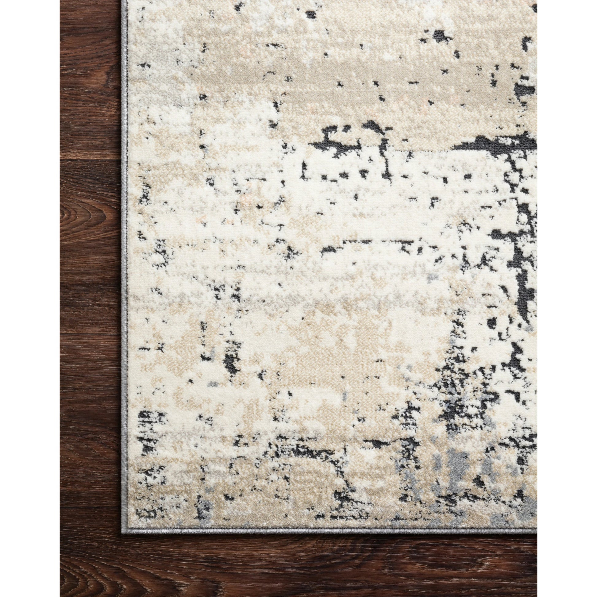 Lucia LUC-06 Rug by Loloi II in granite. Made from polypropylene, polyester in a modern style.