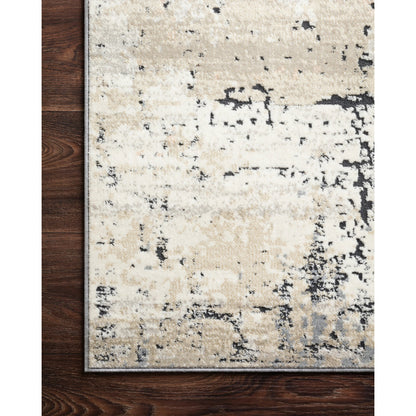 Lucia LUC-06 Rug by Loloi II in granite. Made from polypropylene, polyester in a modern style.