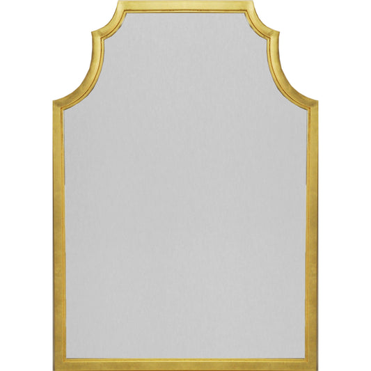 Lenwood Mirror by Worlds Away in gold leaf. Made from metal, glass in a traditional style.