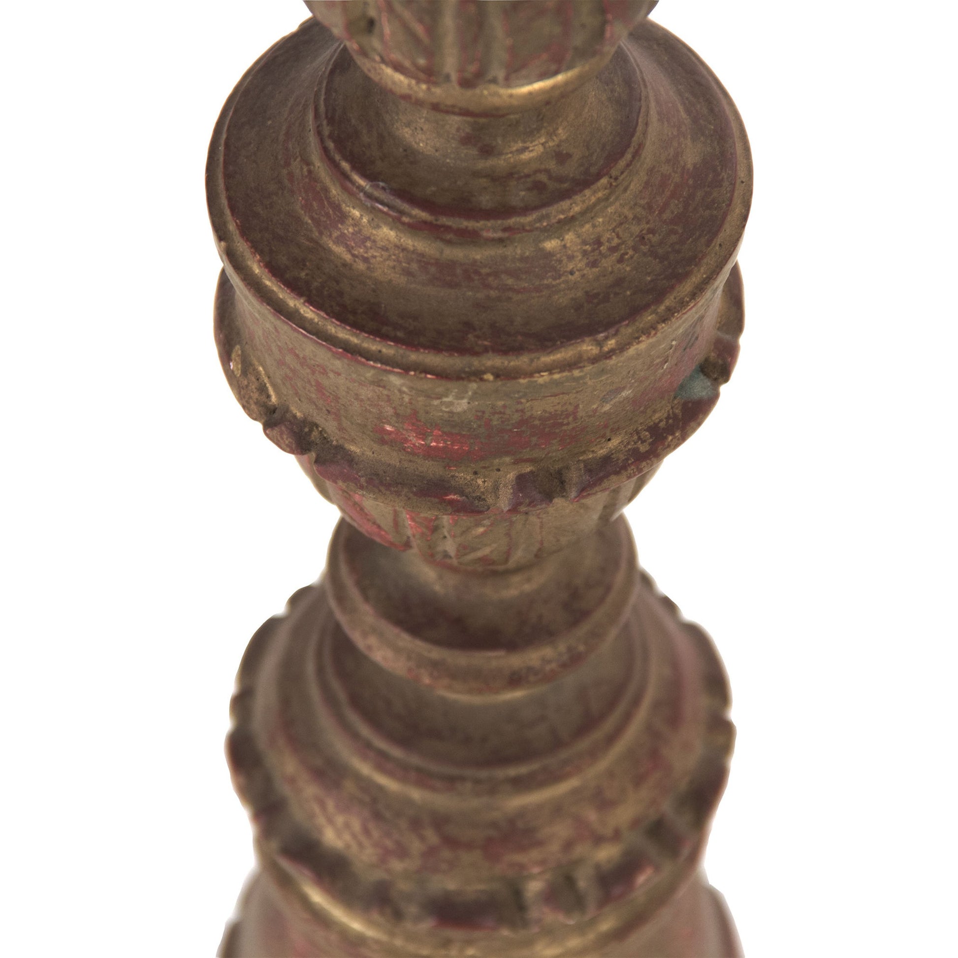 Agra Candle Holder by Zentique in distressed bronze and birch. Made from birch in a cottage & farmhouse style.