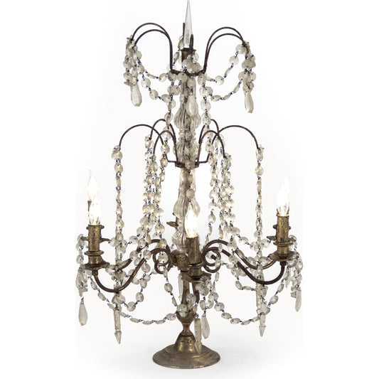 Agnes Chandelier by Zentique in gold leaf and copper. Made from copper in a traditional style.