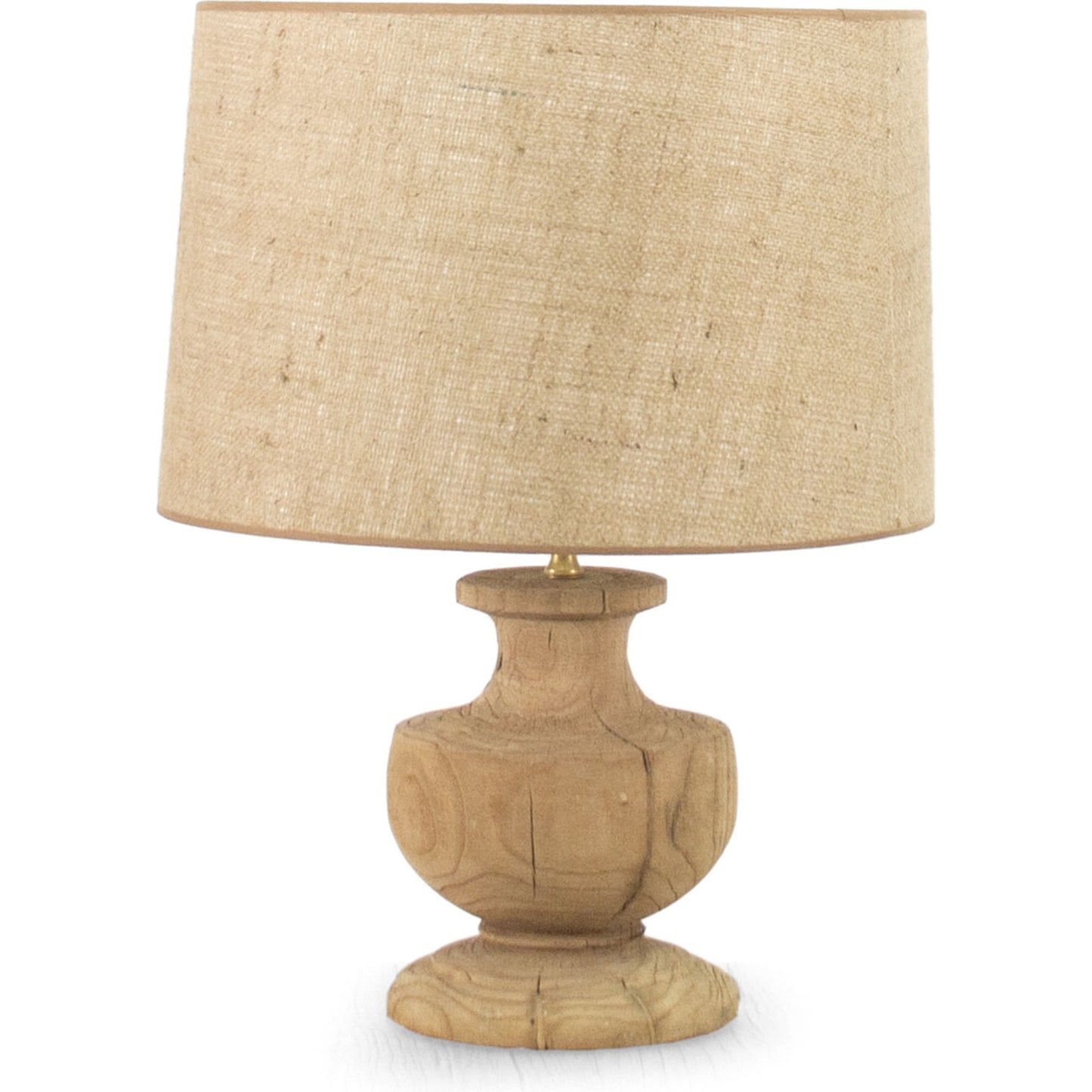 001 S-337346 | Primary Silo | Hudson Lamp by Zentique in burlap shade and elm. Made from elm in a cottage & farmhouse style.