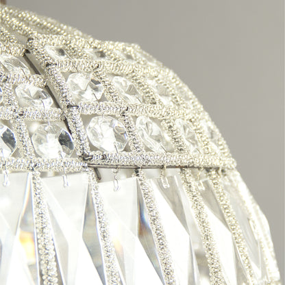 Dawn Hanging Light by Zentique in distressed gold and crystal, copper. Made from crystal, copper in a cottage & farmhouse style.