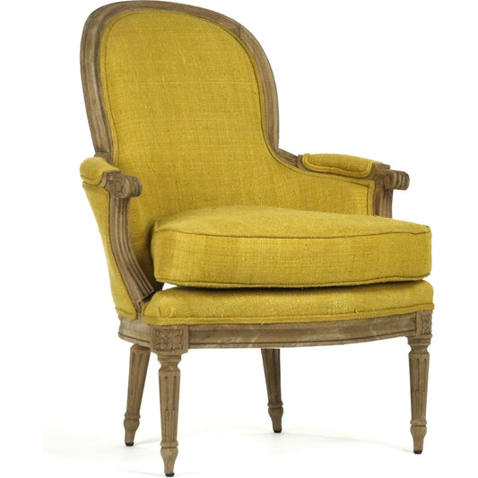 Sebastian Club Chair by Zentique in elm. Made from elm in a traditional style.