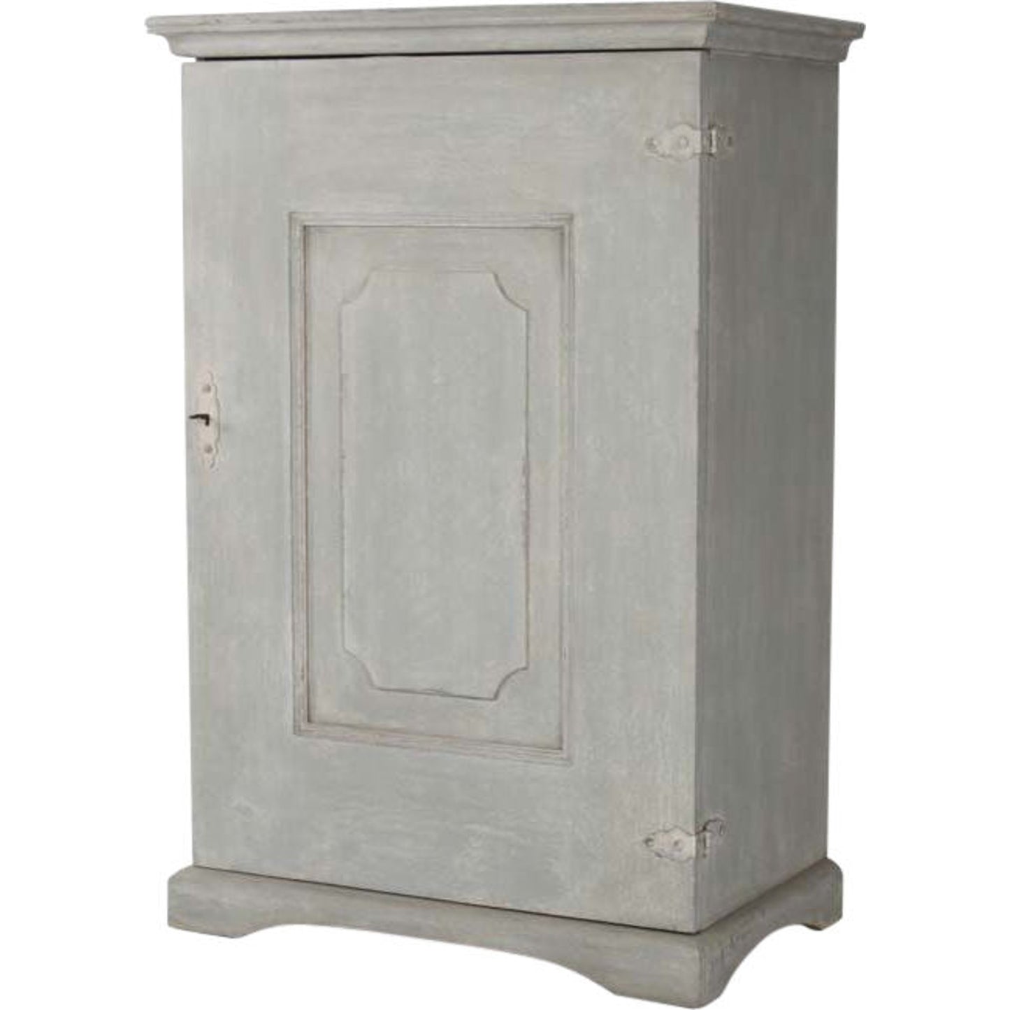 001 S-336564 | Primary Silo | Angelo Cabinet by Zentique in light gray and pine, poplar. Made from pine, poplar in a traditional style.