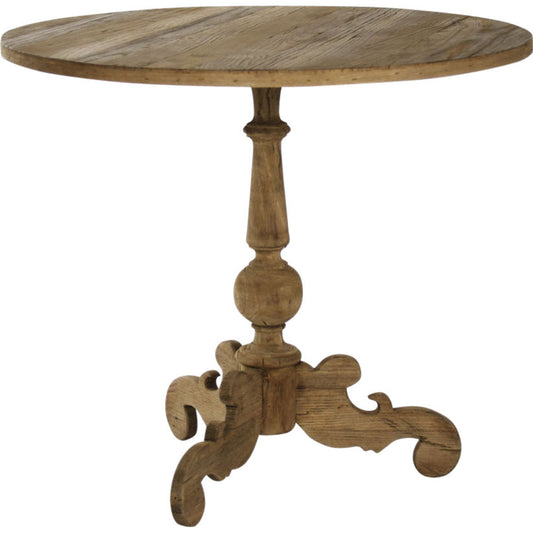 Bourges Side Table by Zentique in natural dry finish and elm. Made from elm in a traditional style.