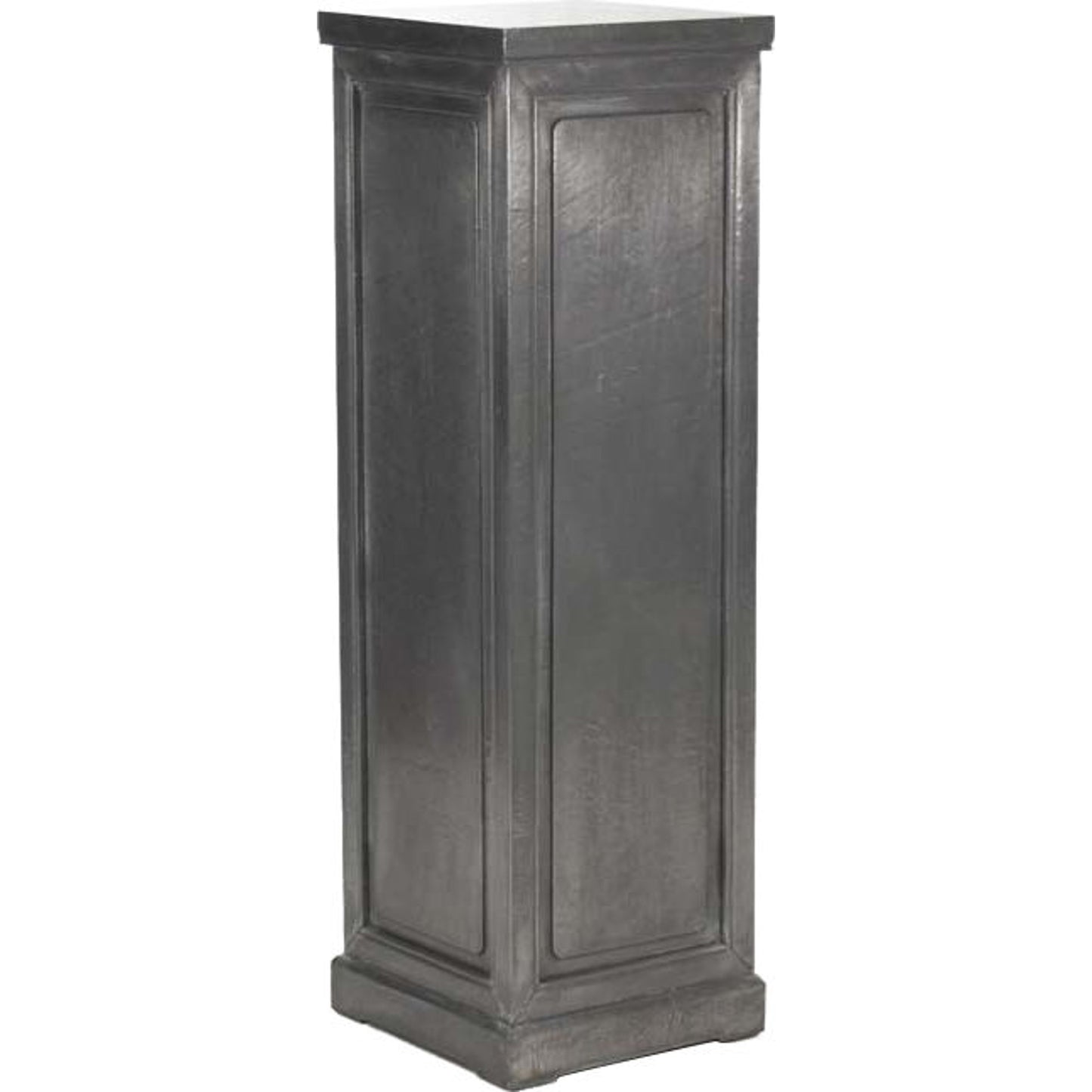 001 S-337062 | Primary Silo | Dorian Stand by Zentique in slate gray and pine, poplar. Made from unique in a transitional style.