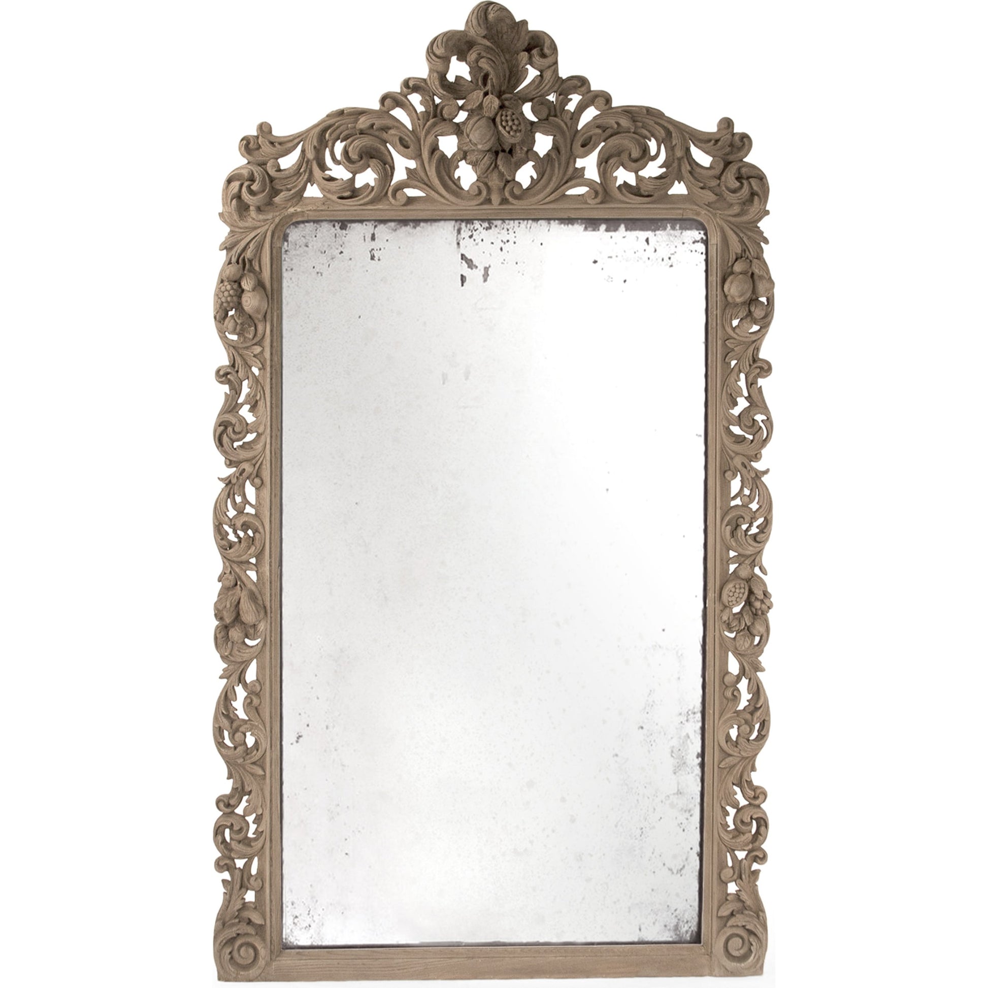 Estelle Mirror by Zentique in natural dry finish and chinese walnut. Made from chinese walnut in a traditional style.