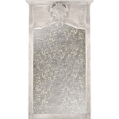 Herbert Mirror by Zentique in gray wash and pine, poplar. Made from pine, poplar in a cottage & farmhouse style.