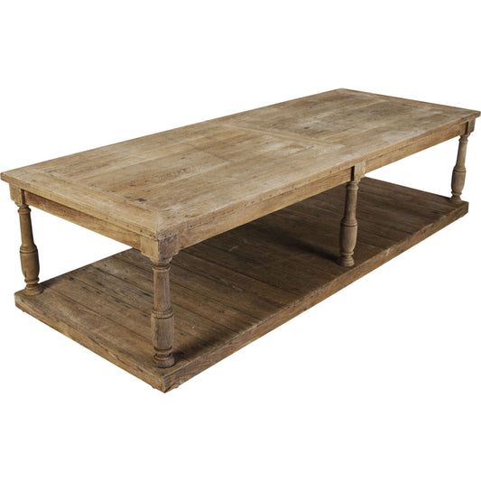 Florent Coffee Table by Zentique in weathered and elm. Made from elm in a cottage & farmhouse style.