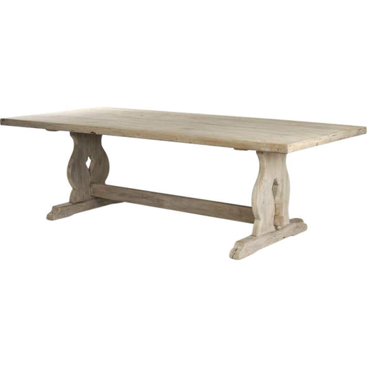 Hamburg Dining Table by Zentique in dry natural finish and elm, pine. Made from elm, pine in a cottage & farmhouse style.