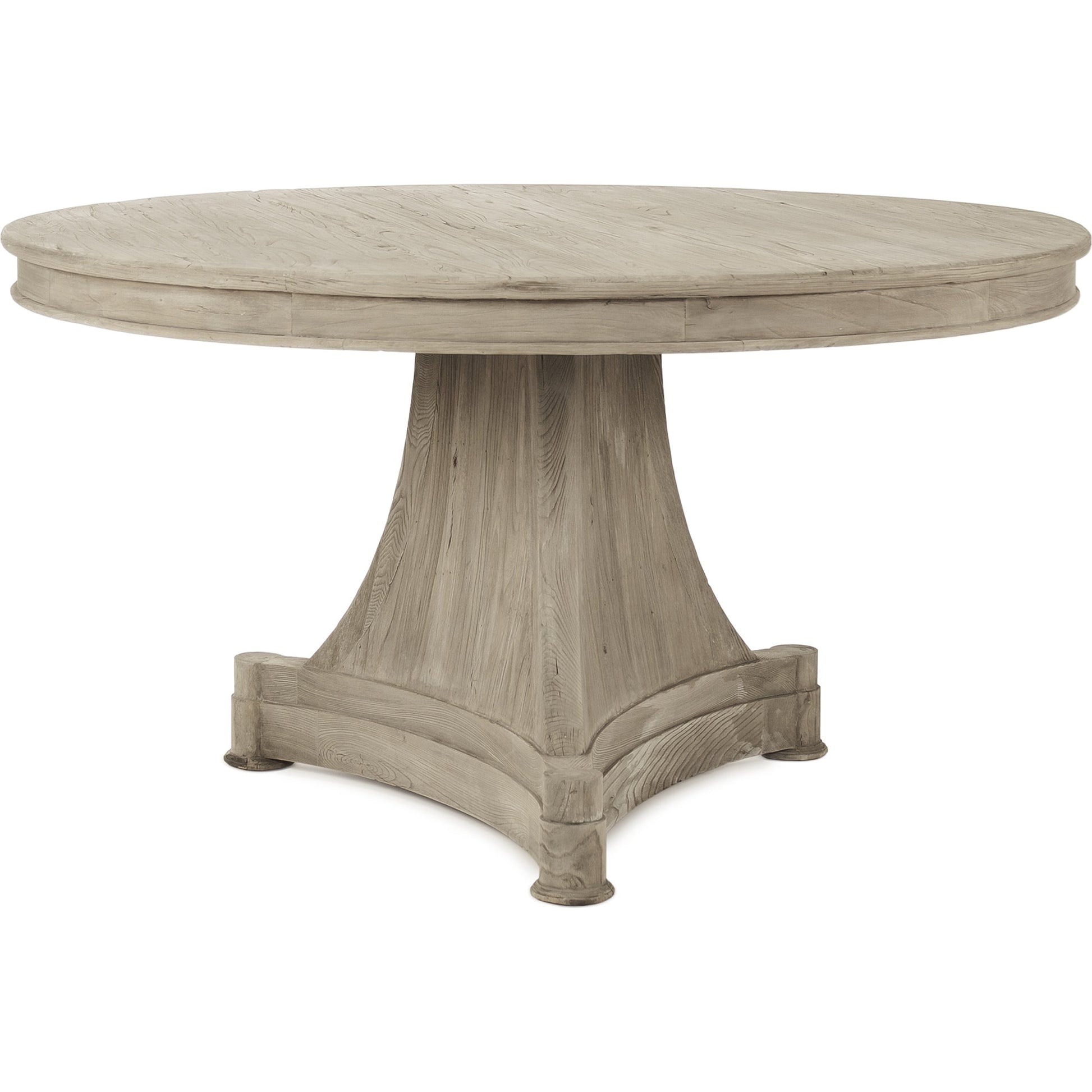 Ignas Dining Table by Zentique in dry natural finish and elm. Made from elm in a cottage & farmhouse style.