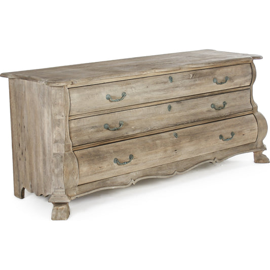 Limoges Chest by Zentique in weathered and beech, elm. Made from beech, elm in a traditional style.