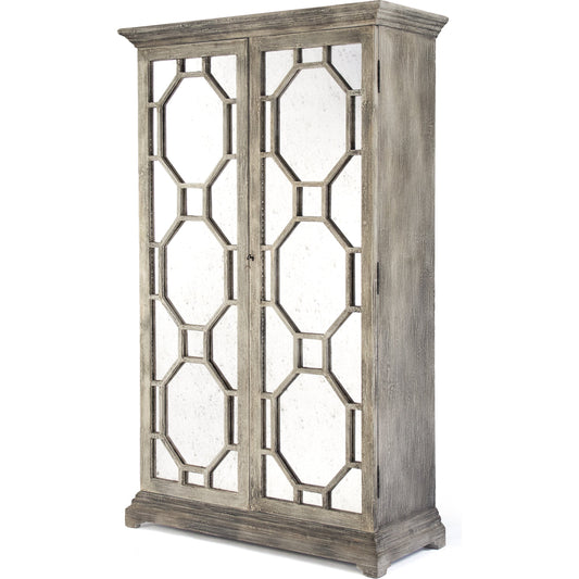 Gerald Cabinet by Zentique in weathered and pine, poplar. Made from pine, poplar in a traditional style.