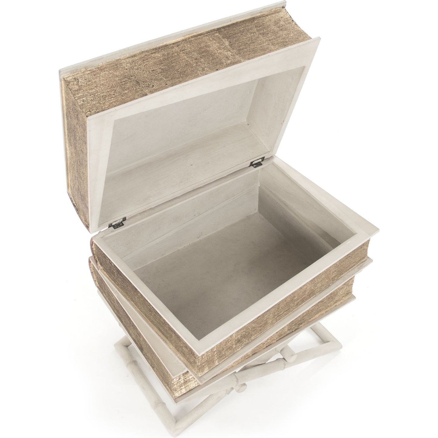 002 S-337691 | Additional Silo | Lyle Side Table by Zentique in off-white, muted red, gold leaf and birch, poplar. Made from birch, poplar in a eclectic & global style.