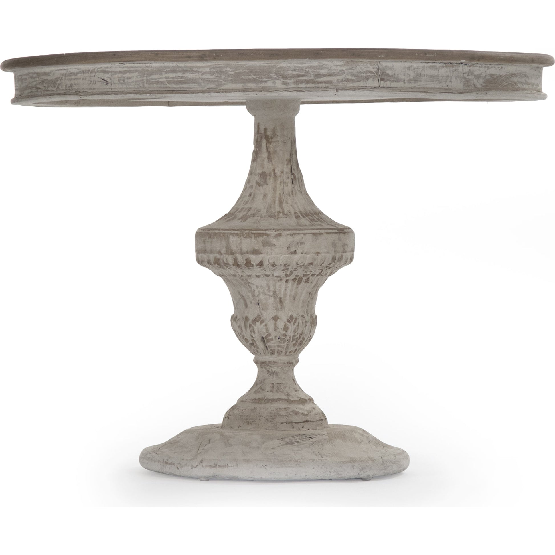 Jesse Table by Zentique in natural top, distressed base and poplar, elm. Made from poplar, elm in a cottage & farmhouse style.
