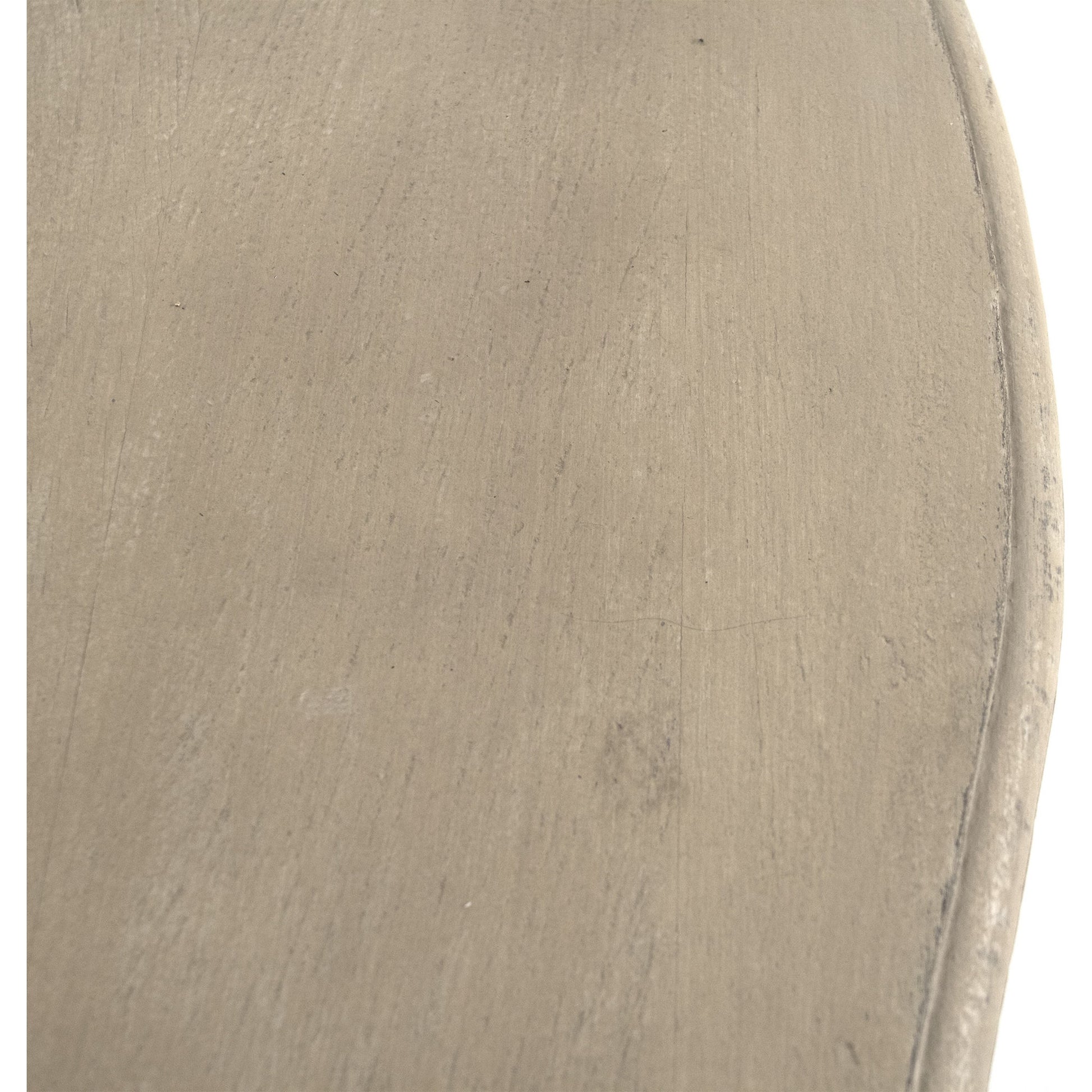 Abraham Table by Zentique in natural top, distressed off-white base and birch, elm. Made from birch, elm in a traditional style.
