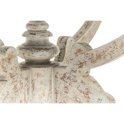 Provence Dining Table by Zentique in natural top, distressed gray and elm. Made from elm in a traditional style.