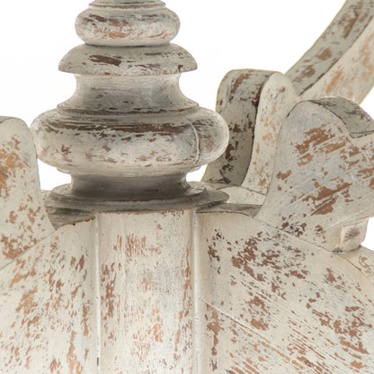 Provence Dining Table by Zentique in natural top, distressed gray and elm. Made from elm in a traditional style.