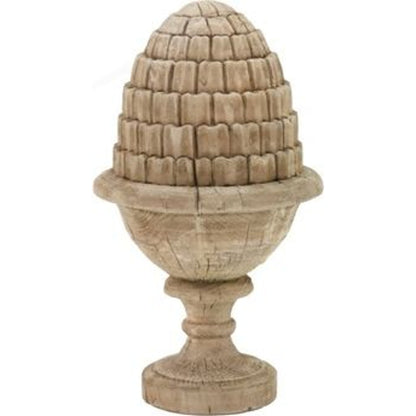 Lucus Wooden Urn by Zentique in dry natural finish and poplar. Made from poplar in a cottage & farmhouse style.